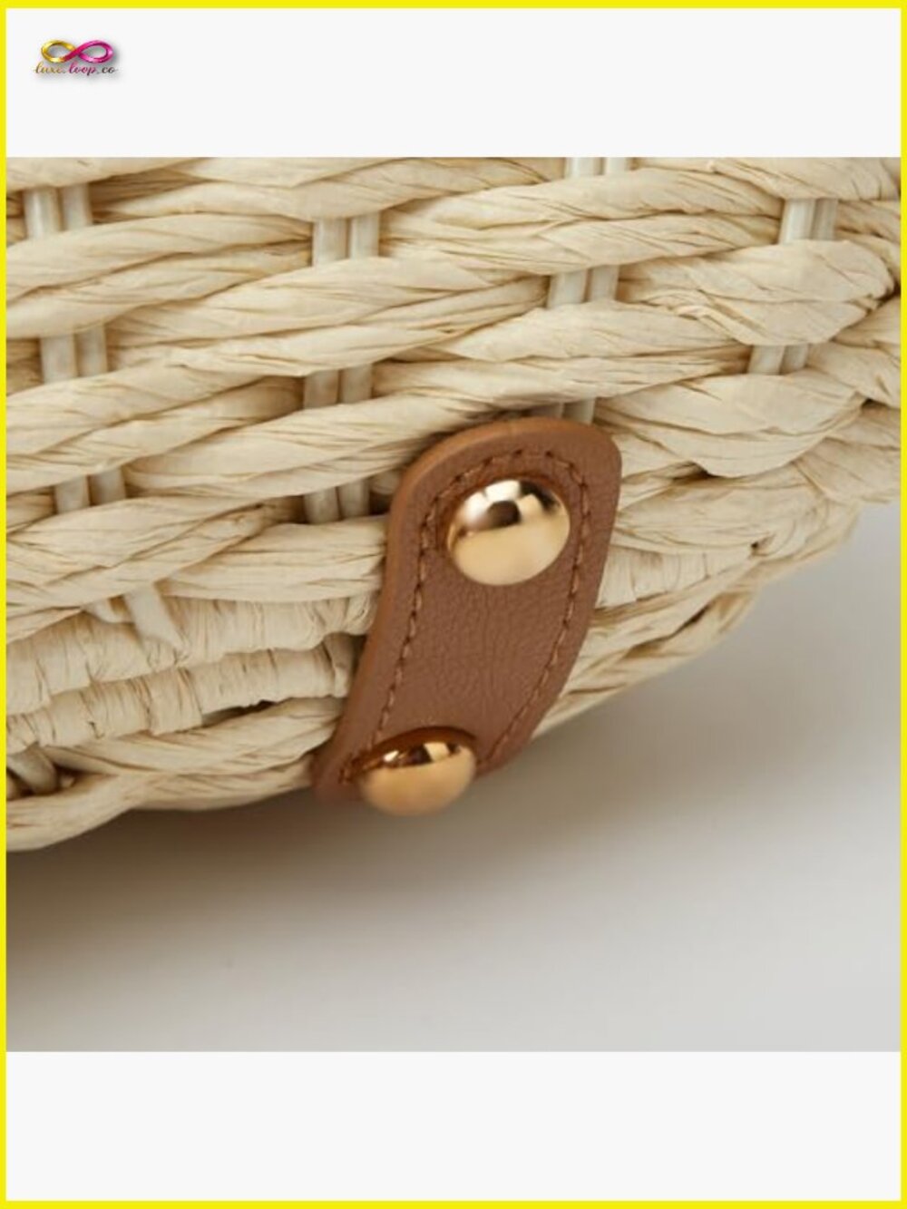 Straw Crossbody Bag Woven Rattan Purse Summer Beach Shoulder Bag Dumpling Shape - Picture 5 of 7